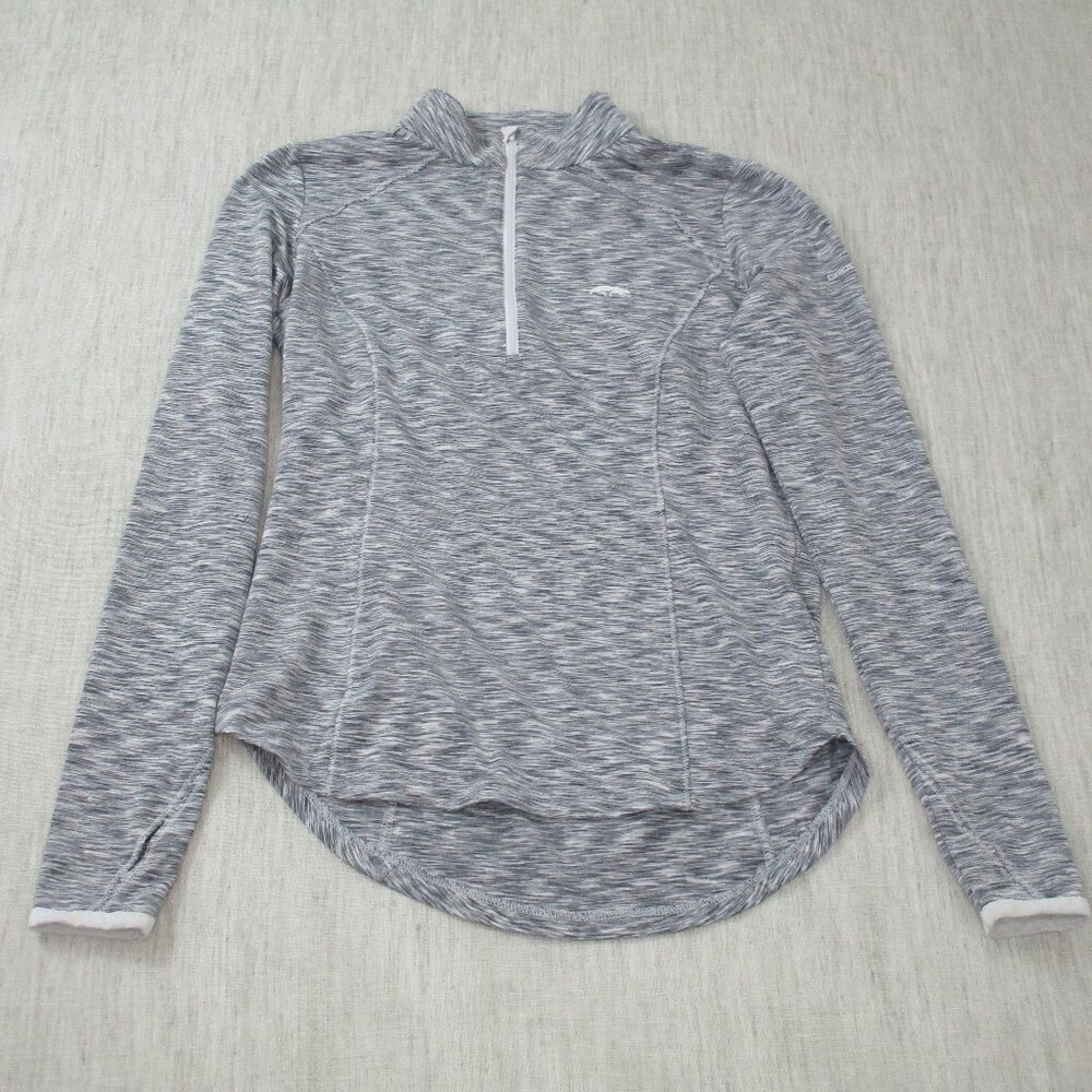 Zero Restriction‎ grey and white quarter zip Running Jacket, Size XS